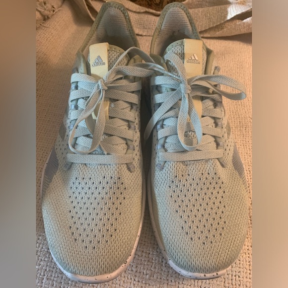 Adidas Fluid Flow 2.0 Running Shoes Womens 10 Mint Green Silver Yellow Athletic - Picture 2 of 10